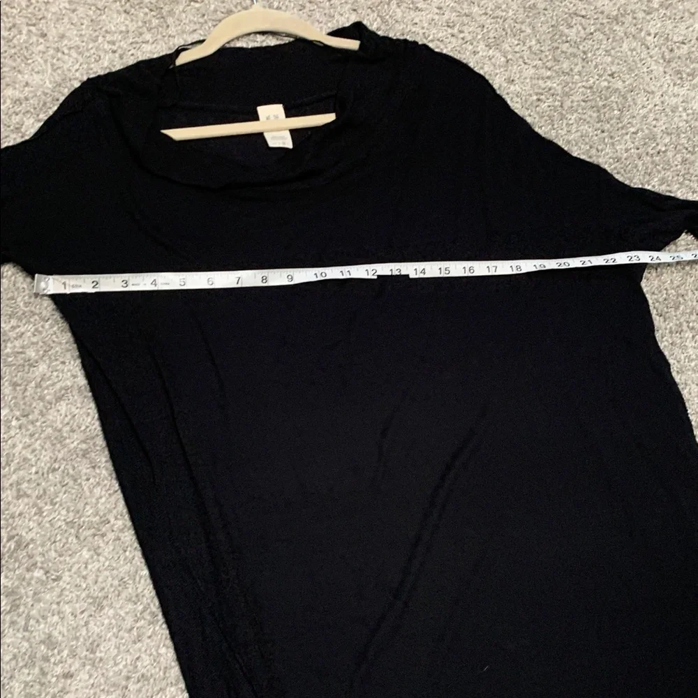 We the Free Free People Grapevine Black Long Sleeve Tunic Top Size Medium - Picture 7 of 8